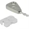 USB prievadų blokatorių rinkinys USB-A lizdui, kamštiniai užraktai Baltas/Sidabrinis, 5 vnt. USB prievadų blokatorių, 2 raktai
