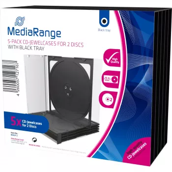 Optinių diskų dėklas MediaRange BOX31-2