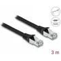 DeLOCK RJ45 Cat.6A S/FTP 3 m juodas tinklo kabelis