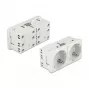 Kištukinis lizdas CEE 7/3 DELOCK Easy 45 — 250 V, 16 A, 4000 W, baltas, ABS/PC, 90×45×40 mm