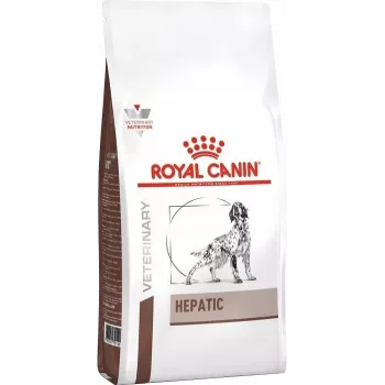 Sausas šunų ėdalas Royal Canin Hepatic 12 kg – suaugusiems, kepenų funkcijai palaikyti, baltymų 16 %, riebalų 16 %, be glitimo