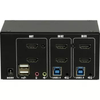 KVM jungiklis Inter-Tech IPC AS-22HUS 2 prievadai USB
