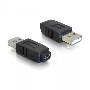 Adapteris USB micro-A+B moteriškas į USB 2.0-A vyriškas DeLOCK 65029