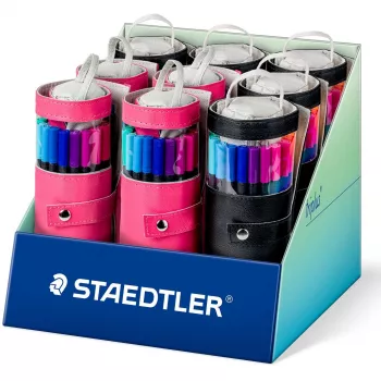 Finelinerio rašikliai Staedtler Triplus rPP 20 vnt., vandens pagrindo rašalas, spalvų asortimentas