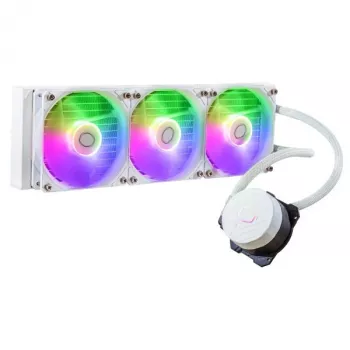 Skysčio aušinimo komplektas Cooler Master MasterLiquid 360L Core ARGB Baltas 12 cm ventiliatoriai