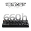 Mechaninė klaviatūra Keychron V1 Ultra 8K — 75% formata, QWERTY, Bluetooth, RGB, Juoda