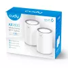 Cudy AX1800 Wi-Fi 6 dvikryptis 2.4 GHz 5 GHz tinklo rinkinys (2 vnt.)