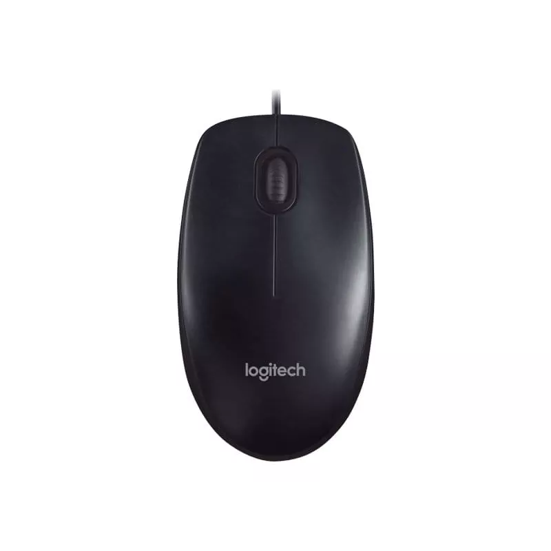 Logitech M90 laidinė optinė biuro pelė – 1000 DPI, ambidekstrinė, USB-A, juoda