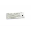 CHERRY XS Trackball klaviatūra su valdymo rutuliu, universali USB, QWERTZ vokiškas išdėstymas, pilka