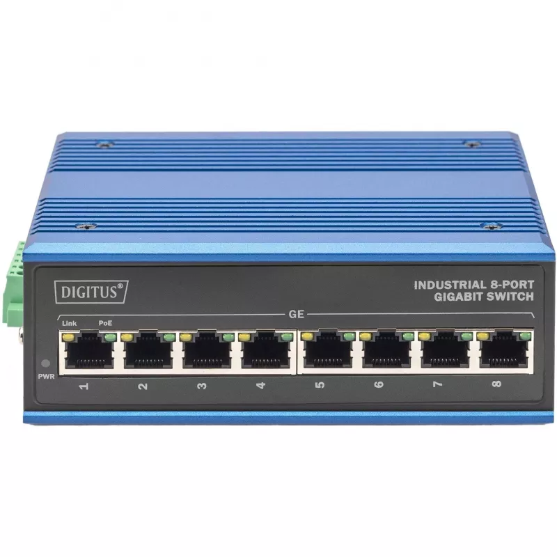 Nevaldomas jungiklis Digitus DN-651121 8 prievadų Gigabit Ethernet PoE