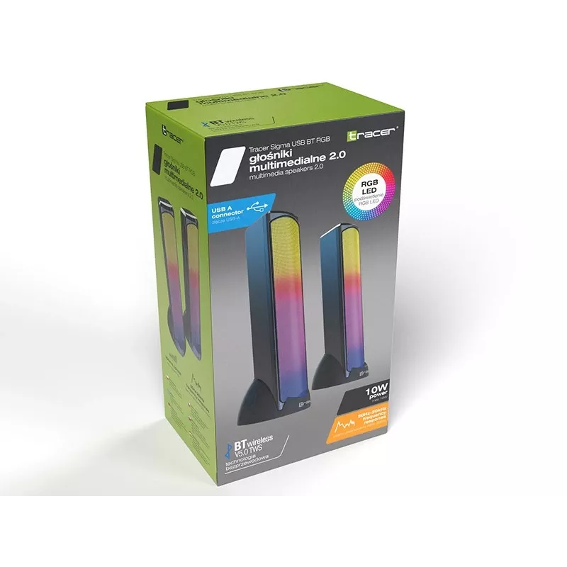 Tracer Orlando 2.0 Sigma USB Bluetooth RGB 10 W garsiakalbių sistema
