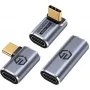 USB-C adapteris GrauGear G-AD-40G-3 — 40 Gbps, aliuminis, 3 vnt. rinkinys