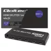Qoltec 51798 Aktyvus HDMI skirstytuvas 4 x HDMI 4K x 2K | 3,4 Gb/s