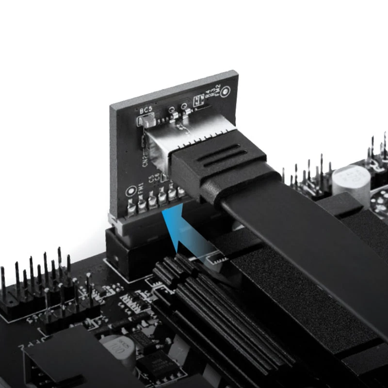 USB 3.0 adapteris GrauGear GG 18024 90° kampinis skydinis lizdas Type A