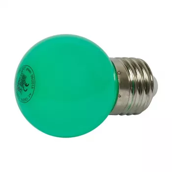 Synergy 21 LED Retrofit E27 lašo formos lemputė G45 žalia 1 W girliandoms