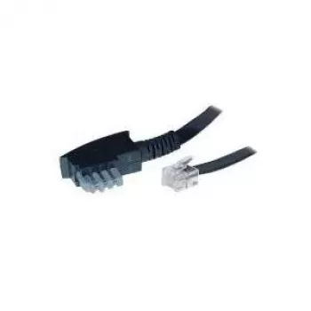 S/CONN 6 m TAE-N – RJ12 juodas permatomas laidas TC 70166 ShiverPeaks