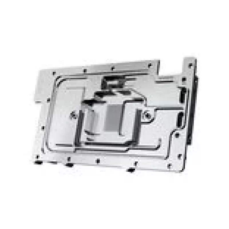 Alphacool 10261 galinė plokštė aliuminis chromas varis juoda 95,7 mm