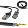 Tinklo laidas Extralink LAN Patchcord Kat.5e RJ-45 2m Juodas