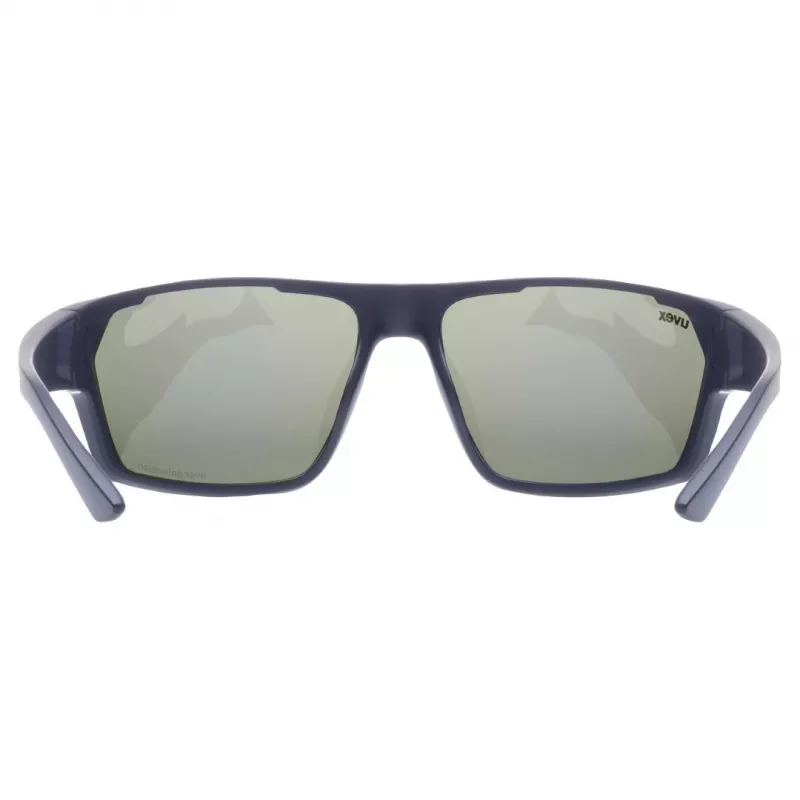 UVEX sportstyle 233 P universalūs sportiniai akiniai su mėlynais veidrodiniais lęšiais, tamsiai mėlyni, 28 g