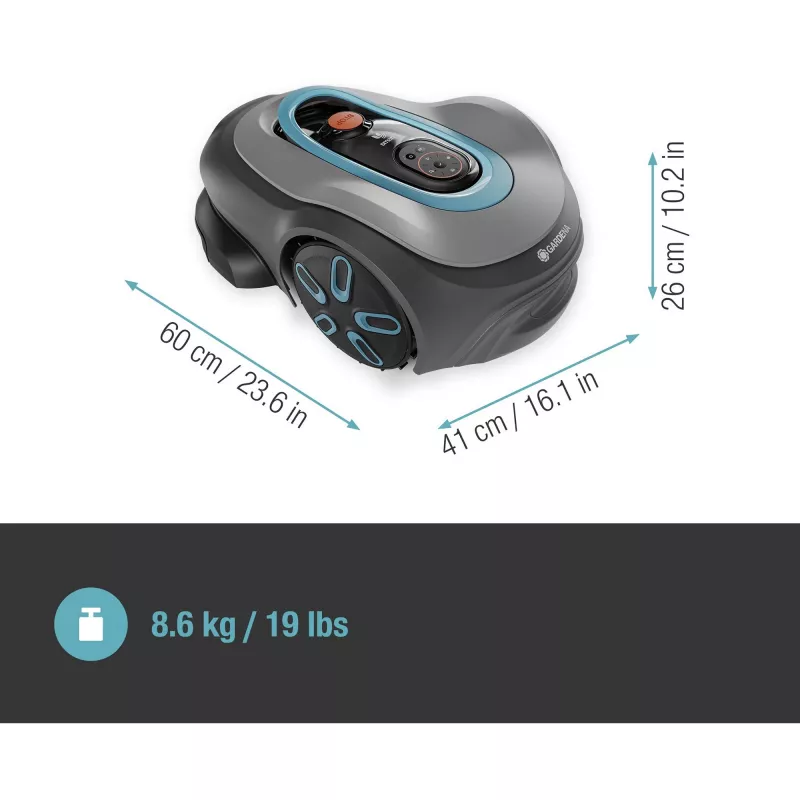 Robotinė vejapjovė Gardena smart SILENO pro Battery 600 m² 16 cm