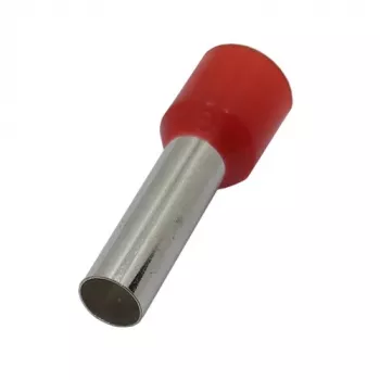 Įspaudžiama izoliuota jungtis 16mm²/5AWG varinė, raudona, 100 vnt.