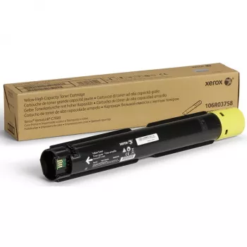 Xerox Genuine® VersaLink® C7000 spalvoto spausdintuvo geltona didelės talpos tonerio kasetė (10100 puslapių) - 106R03758