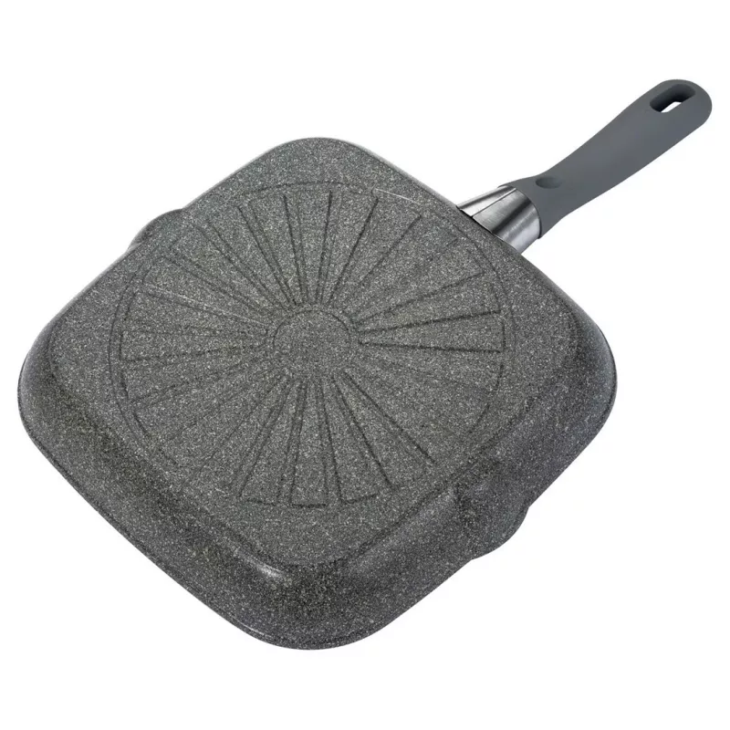 Grilių keptuvė BALLARINI 75002-941-0 kvadratinė pilka 28 cm