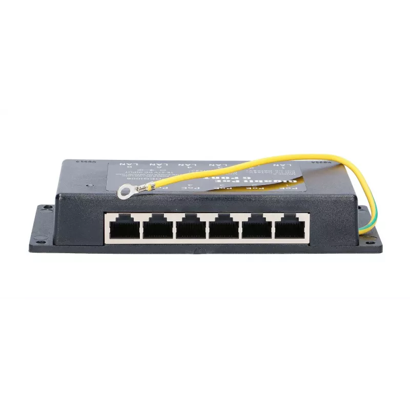 PoE įpurškiklis Extralink Gigabit 6 prievadų 6x 1000Mb/s RJ45