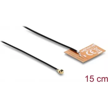 Vidinė antena DELOCK 2.4 GHz I-PEX MHF® I kištukas, 2–3 dBi, 15 cm FPC kabelis, lipniam tvirtinimui