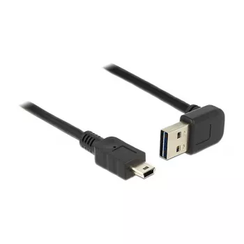 USB laidas DeLOCK 2m USB 2.0-A į Mini-USB B juodas 83544