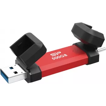 Nešiojamas SSD Silicon Power DS72 500GB, USB-C/USB-A 3.2 Gen 2