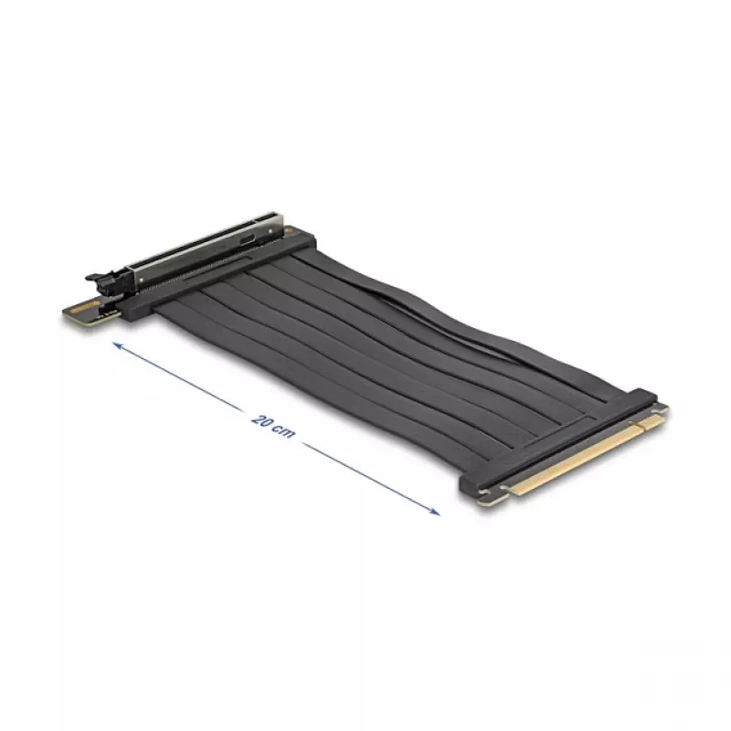 PCI Express 5.0 x16 lankstusis kabelis DELOCK 81289, x16 lizdas, 20 cm