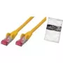 Tinklo kabelis ShiverPeaks BS75713-AY geltonas 3m Cat6a S/FTP