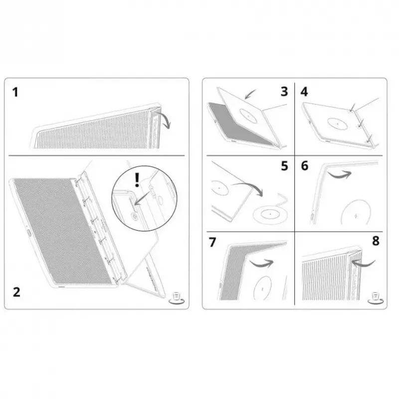 Dangtelis PocketBook HN-QI-PU-700-BK-WW Juodas 7 colių