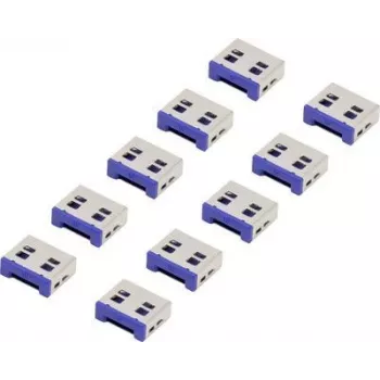 Renkforce USB prievado spyna RF-4695230 10 vnt. rinkinys sidabrinė-mėlyna RF-4695230