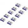 Renkforce USB prievado spyna RF-4695230 10 vnt. rinkinys sidabrinė-mėlyna RF-4695230
