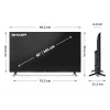 Sharp 40HF3265E 40 colių Smart TV su Google TV