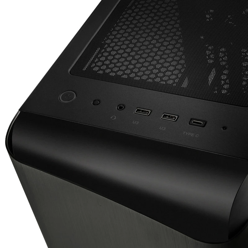 SilverStone Seta A1 Midi-Tower, grūdintas stiklas – juoda