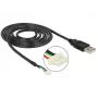 Laido kamera DeLOCK 95986 1,5 m Juoda