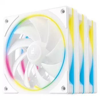 Kompiuterio ventiliatorių rinkinys DeepCool FL12R SE 3v1 Baltas