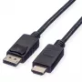 Kabelis ROLINE 11445780 1 m DisplayPort į HDMI juodas