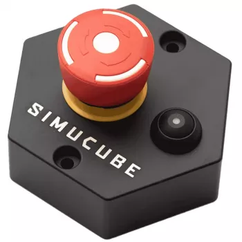 Simucube Premium Torque off mygtukas, juodas/raudonas, 120×120×70 mm