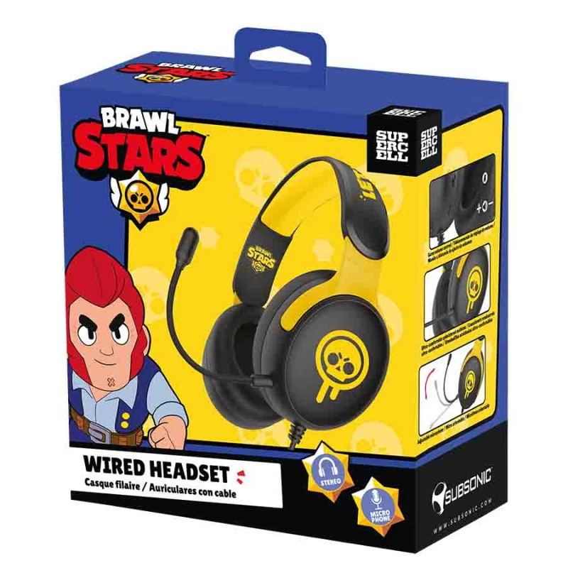 Subsonic Gaming ausinės Brawl Stars Drippy Skull