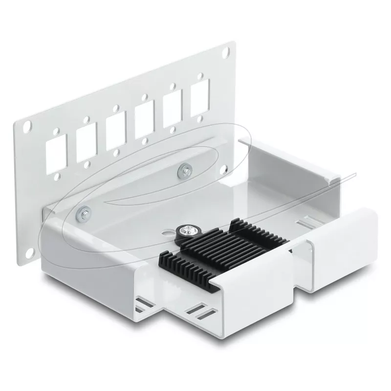 Optinis pataisų skydelis DELOCK 6 prievadų SC simplex arba LC duplex, pilkas metalas, montavimui ant DIN bėgio