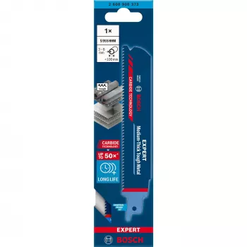 Bosch EXPERT 'MEDIUM-THICK TOUGH METAL' S 955 HHM pjūklo geležtė, HCS plienas, 1 vnt.