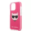 Karl Lagerfeld KLHCP13XTPECPI iPhone 13 Pro Max 6,7 colio kietas dėklas Fuchsia/FUSCHIA Choupette Head