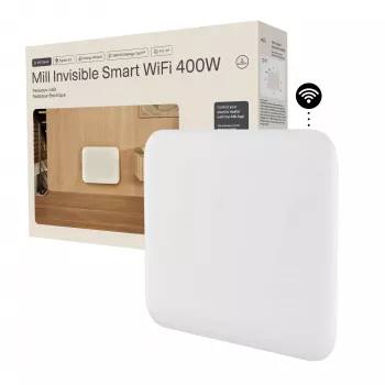 Ploščinis šildytuvas Mill PA400WIFI4 400W, tinka 4–6 m², baltas, IPX4