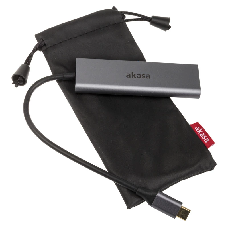 USB HUB Akasa USB Type-C 4 prievadų