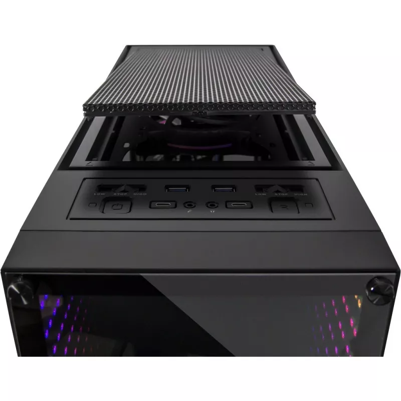 Inter-Tech X-908 Infini2 bokštinis korpusas juodas