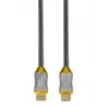 HDMI kabelis IBOX HD08 2 m, HDMI Type A kištukas–kištukas, HDMI 2.1, sidabrinis
